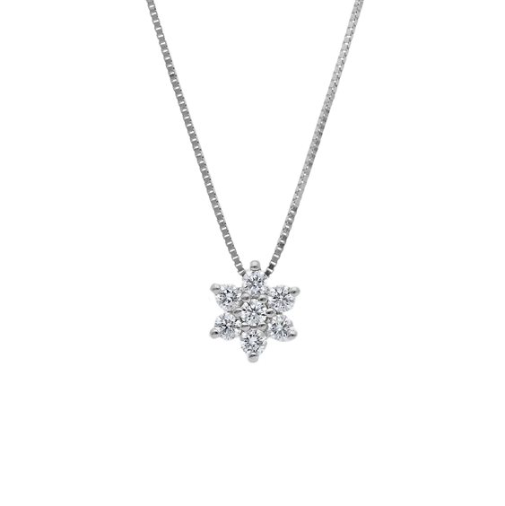 Collier Babila Milano Femme in Or blanc Diamante 0.18 Ct 189892 - 189892
